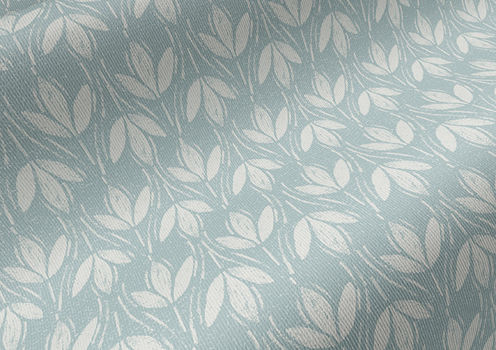 Tea Leaves, French Blue - Twist&Fit Roller Blind - Image 4